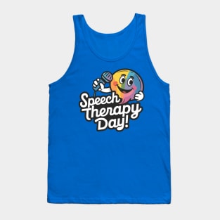 Speech Therapy Day Celebration Design Tank Top